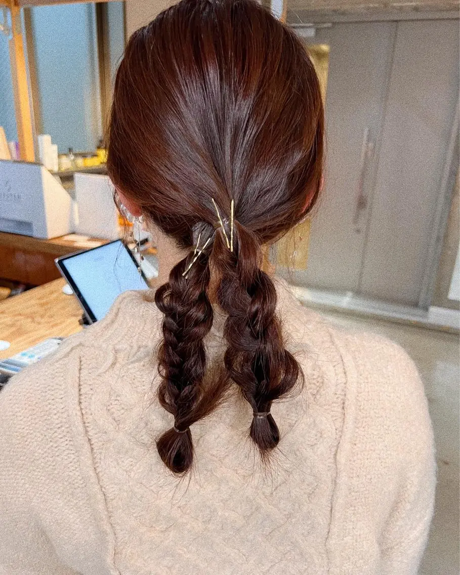 カラー ヘアアレンジ メンズ カット ヘアカラー 縮毛矯正 トリートメント 名駅🦢大人艶カラー 🪽カミヤアカネのヘアスタイル