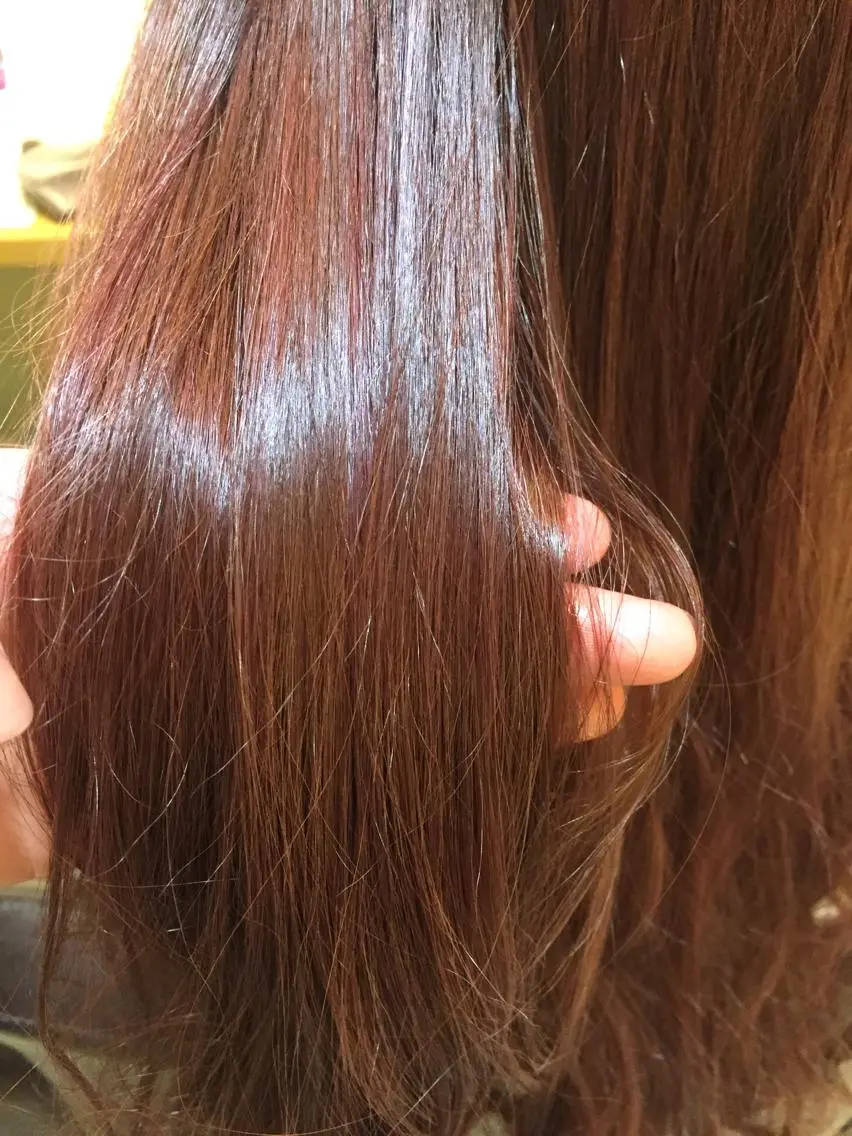 ロング カラー 透明感カラー 加藤 綾華のヘアスタイル