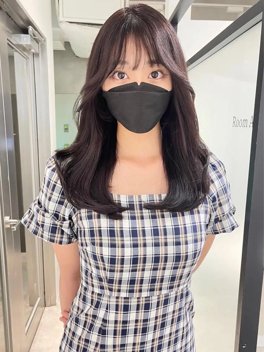 ロング 韓国風ヘア レイヤーカット カット ヘアカラー トリートメント 韓国レイヤーカット 髪質改善▫️水野有真のヘアスタイル