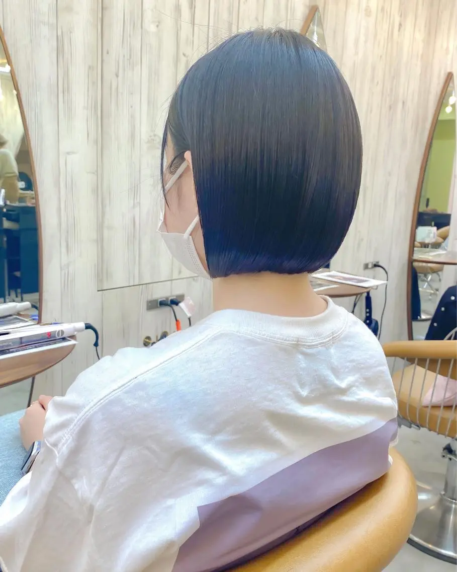 ショート カラー ボブ ♥️ボブ韓国風ヘア ♥️久保田夢美のヘアスタイル