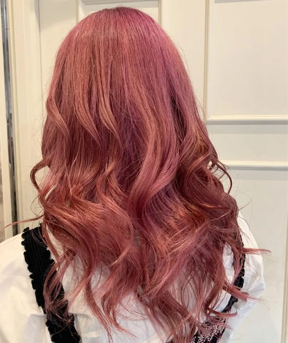 セミロング カラー ピンクカラー 🫟Blanco🫟 Color&Careのヘアスタイル