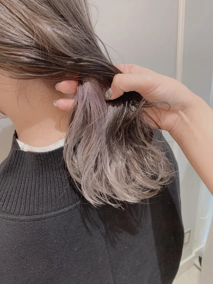 セミロング カラー インナーカラー カット ヘアカラー トリートメント 🦖鶴岡 香純🦖のヘアスタイル