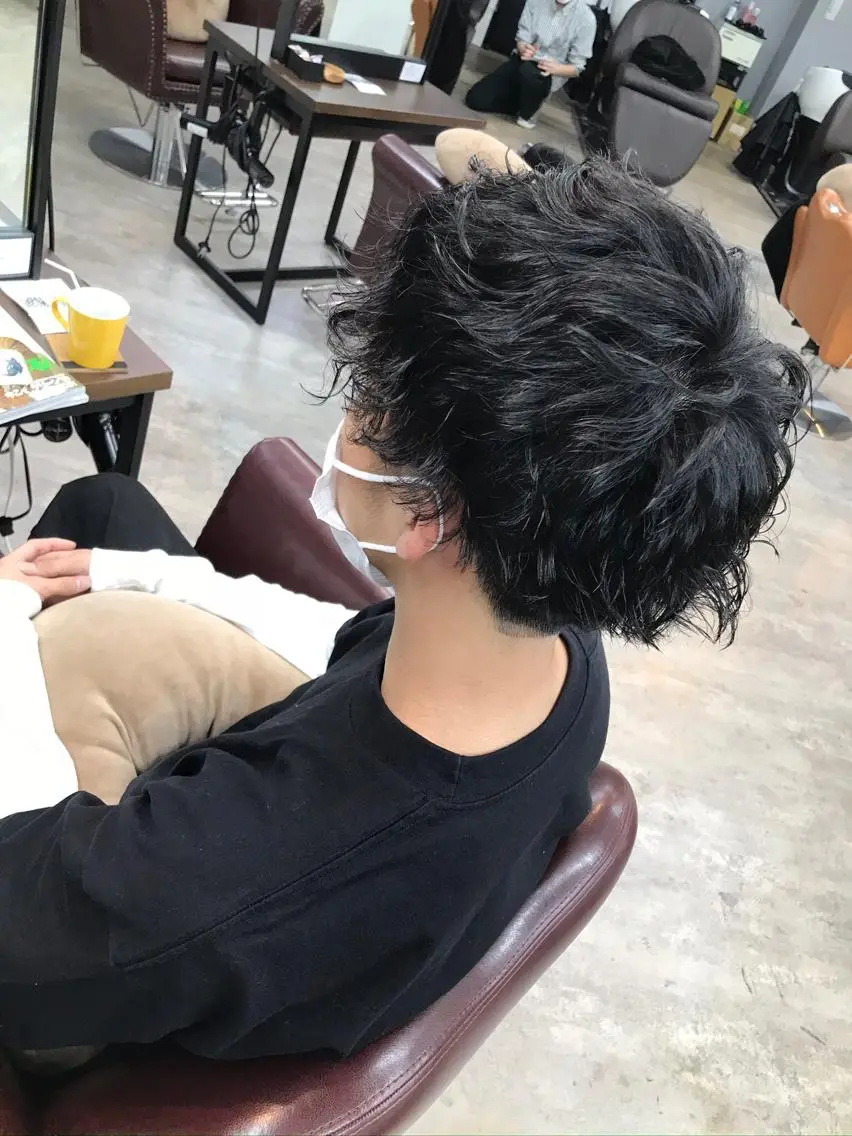 パーマ メンズ メンズパーマ ツイストスパイラルパーマ スパイラルパーマ カット パーマ (産休中)磯野 風香 ReCharme新保のヘアスタイル