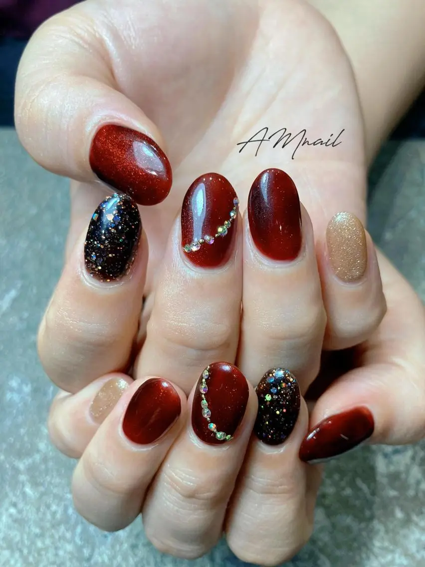 ネイル アートネイル 持ち込み ハンドネイル Am:nail 柏 SUE（スゥ）のネイルデザイン