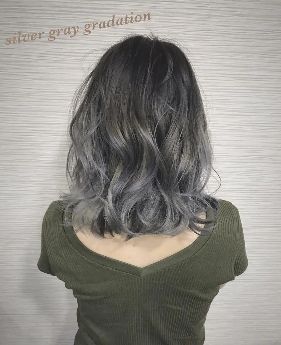 ミディアム カラー ヘアアレンジ バレイヤージュ レイヤーカット TAKA 【髪質改善】のヘアスタイル