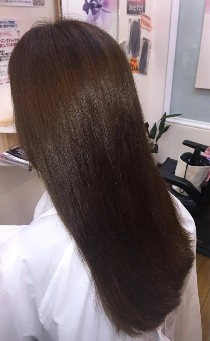 ロング カラー 縮毛矯正モデル募集中 美容室HATSUのヘアスタイル