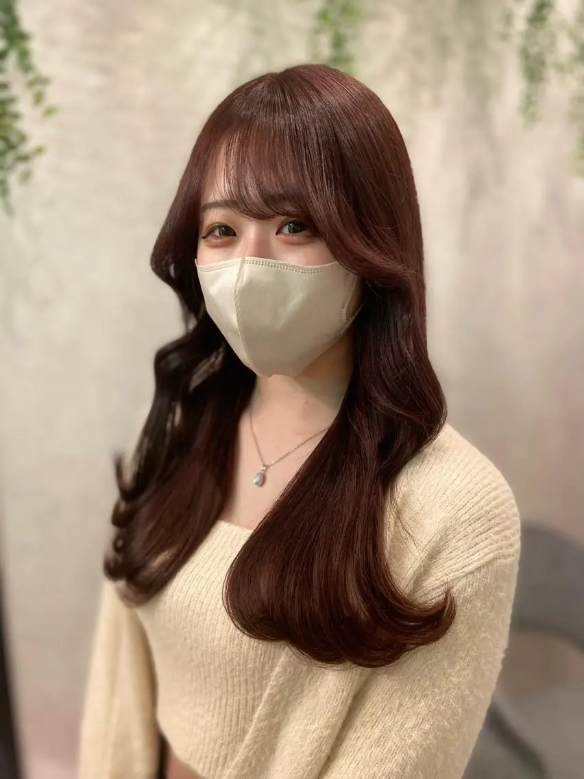 ロング カラー 永井 亮のヘアスタイル