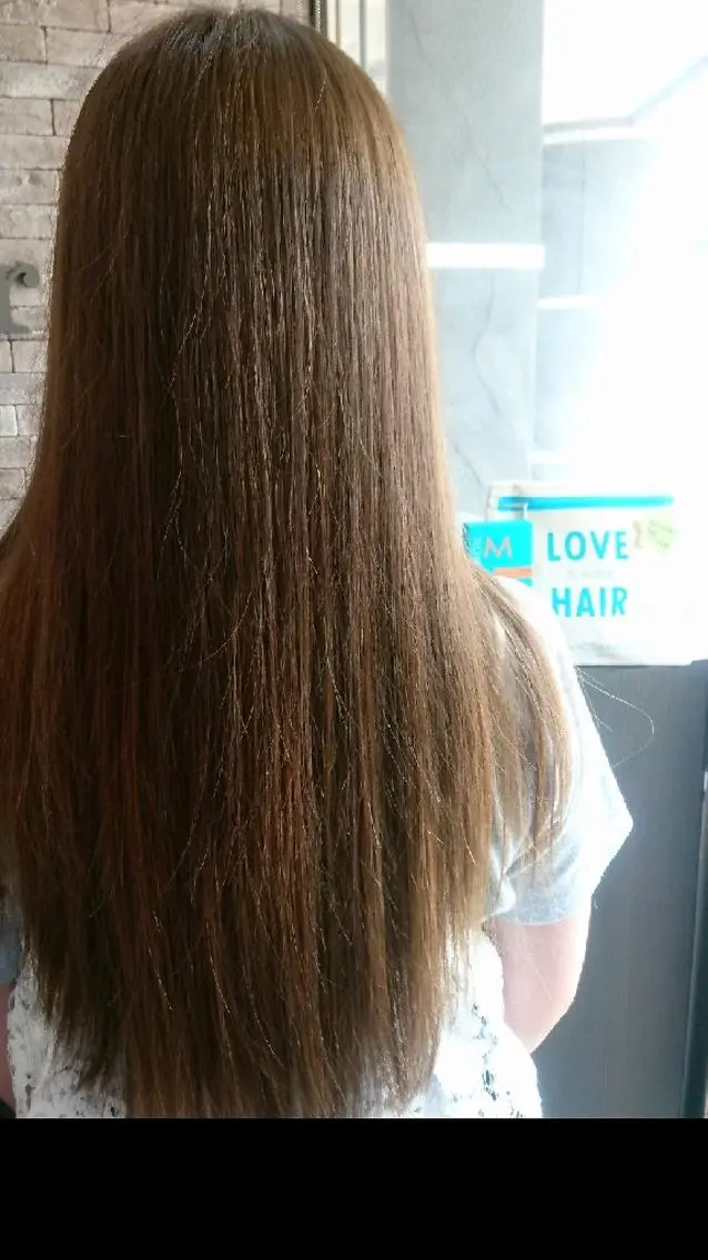 ロング カラー ヘアカラー トリートメント 美髪 カラーリストのヘアスタイル