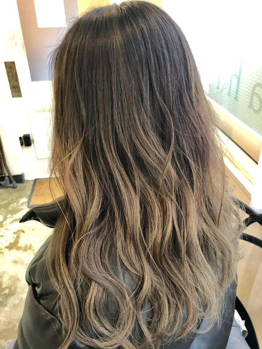 ロング カラー ヘアアレンジ 北川 智海のヘアスタイル