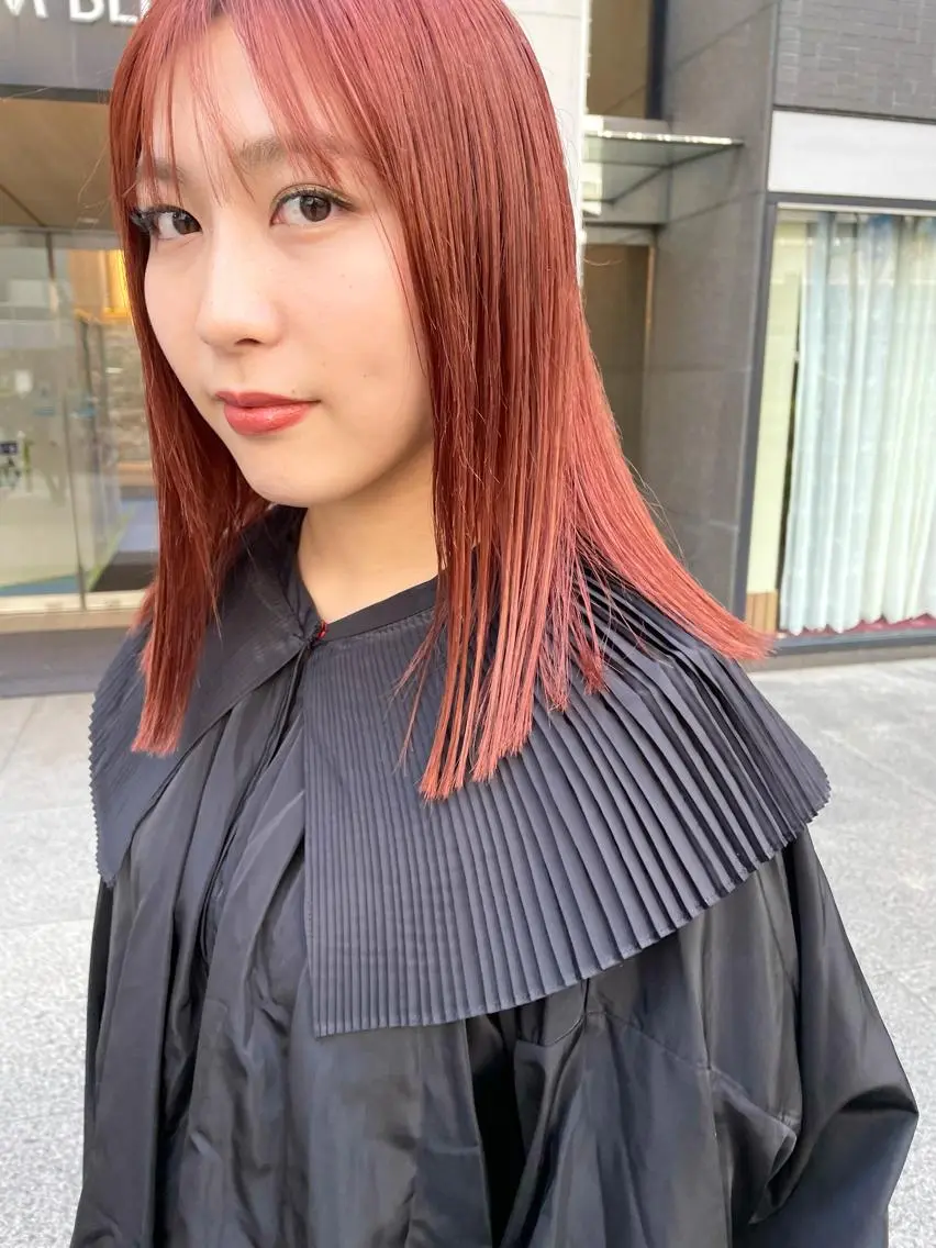 ミディアム カラー パーマ ヘアアレンジ メンズ キッズ ネイル マツエク・マツパ カット ヘアカラー トリートメント tatsumi/ボブ ウルフ/レイヤーのヘアスタイル