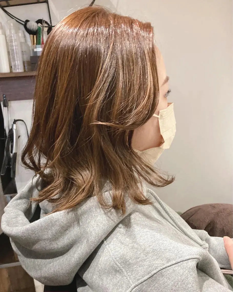 ミディアム ヘアカラー soin erinaのヘアスタイル