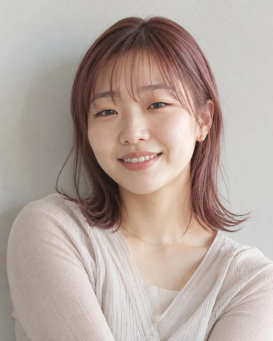 ミディアム カラーモデル募集☆ 小園彩夏のヘアスタイル