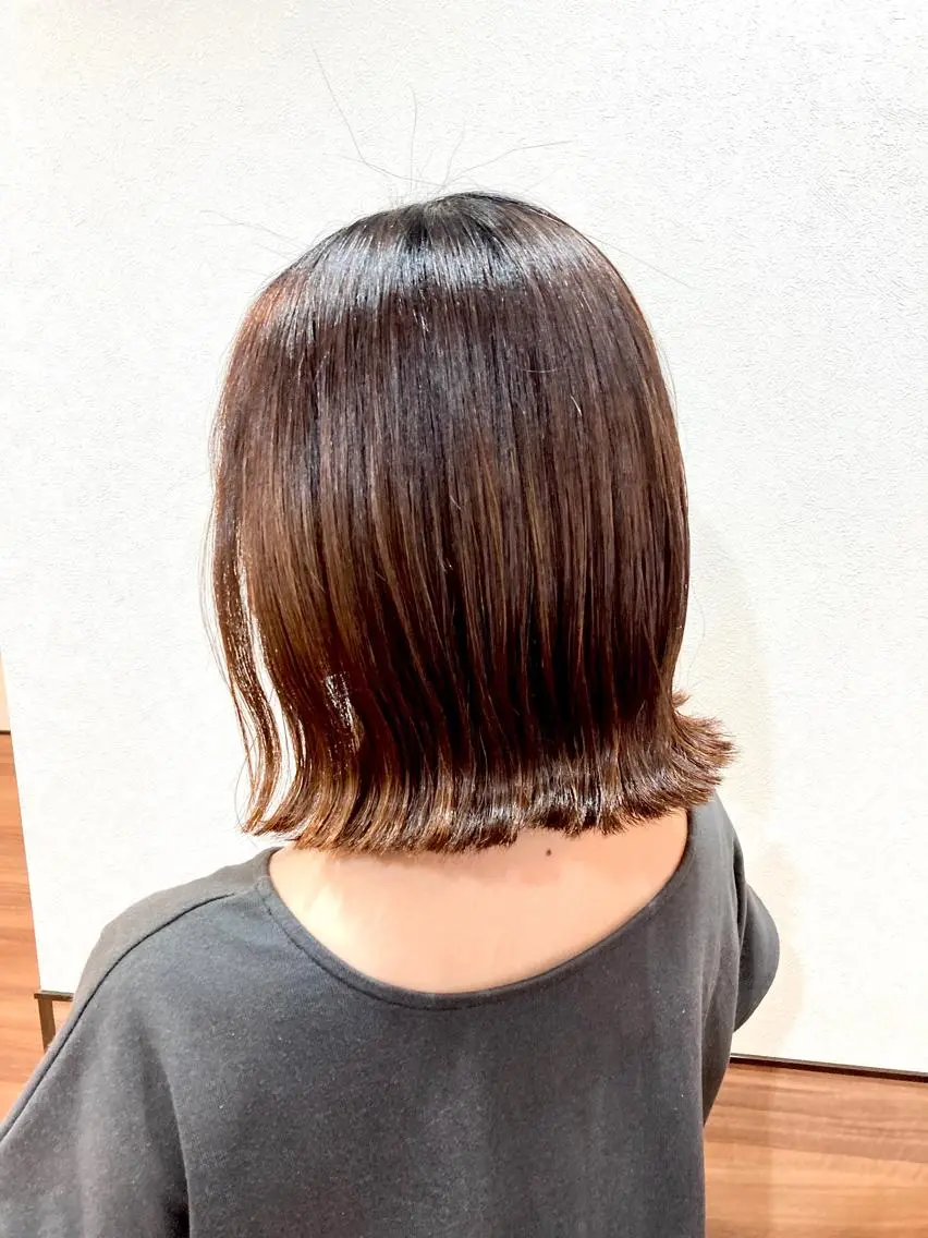 ミディアム くびれヘア Annon プライベートサロンのヘアスタイル