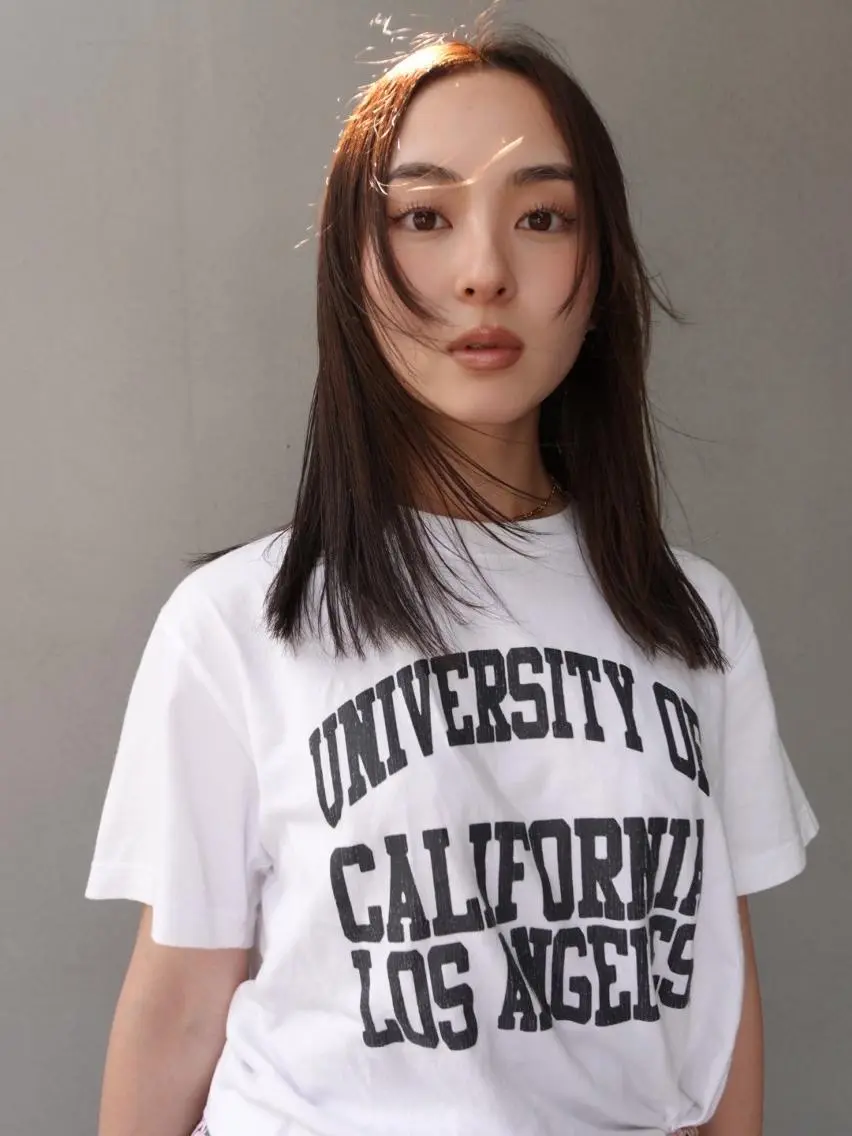 ミディアム カラー パーマ ショートボブ ミディアムパーマ アディクシーカラー ブリーチ ケアブリーチ CEINE PATHのヘアスタイル