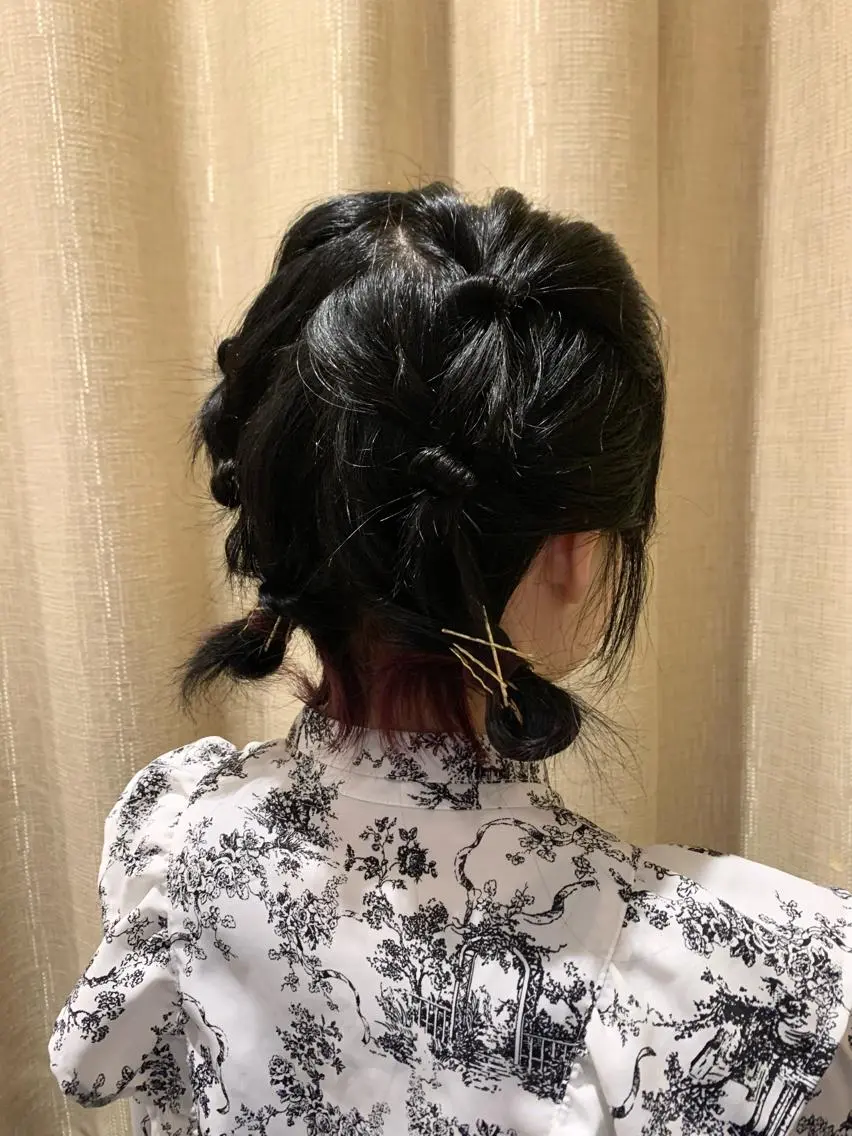 ショート ウルフカット ヘアセット 庄司 沙羅のヘアスタイル