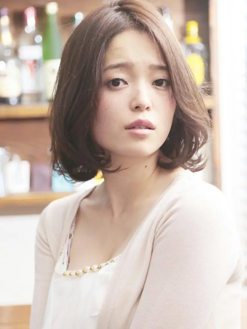 カラー パーマ ショート こせき えみのヘアスタイル