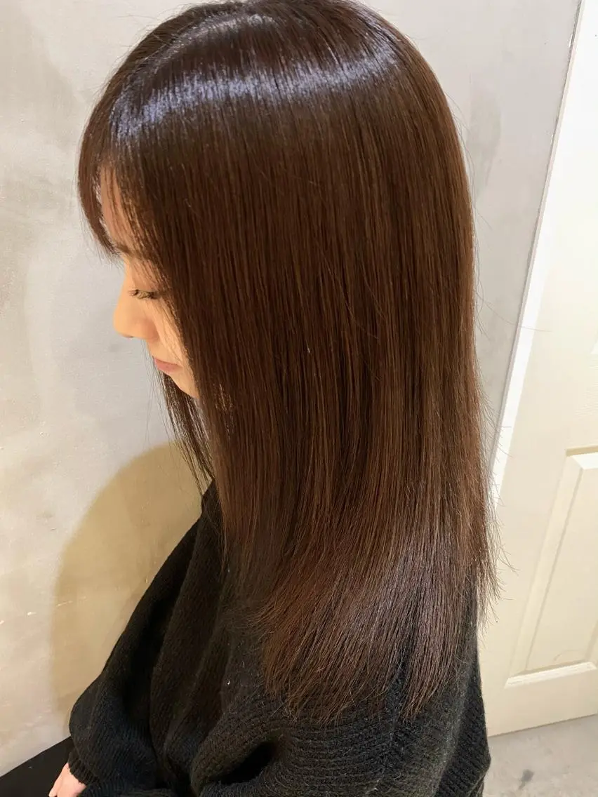 ロング カラー ヘアアレンジ ネイル マツエク・マツパ 透明感カラー ハイライトカラー 外国人風カラー ハイライト ヨシンモリ 夜23時まで予約🉑 reverieあきらのヘアスタイル