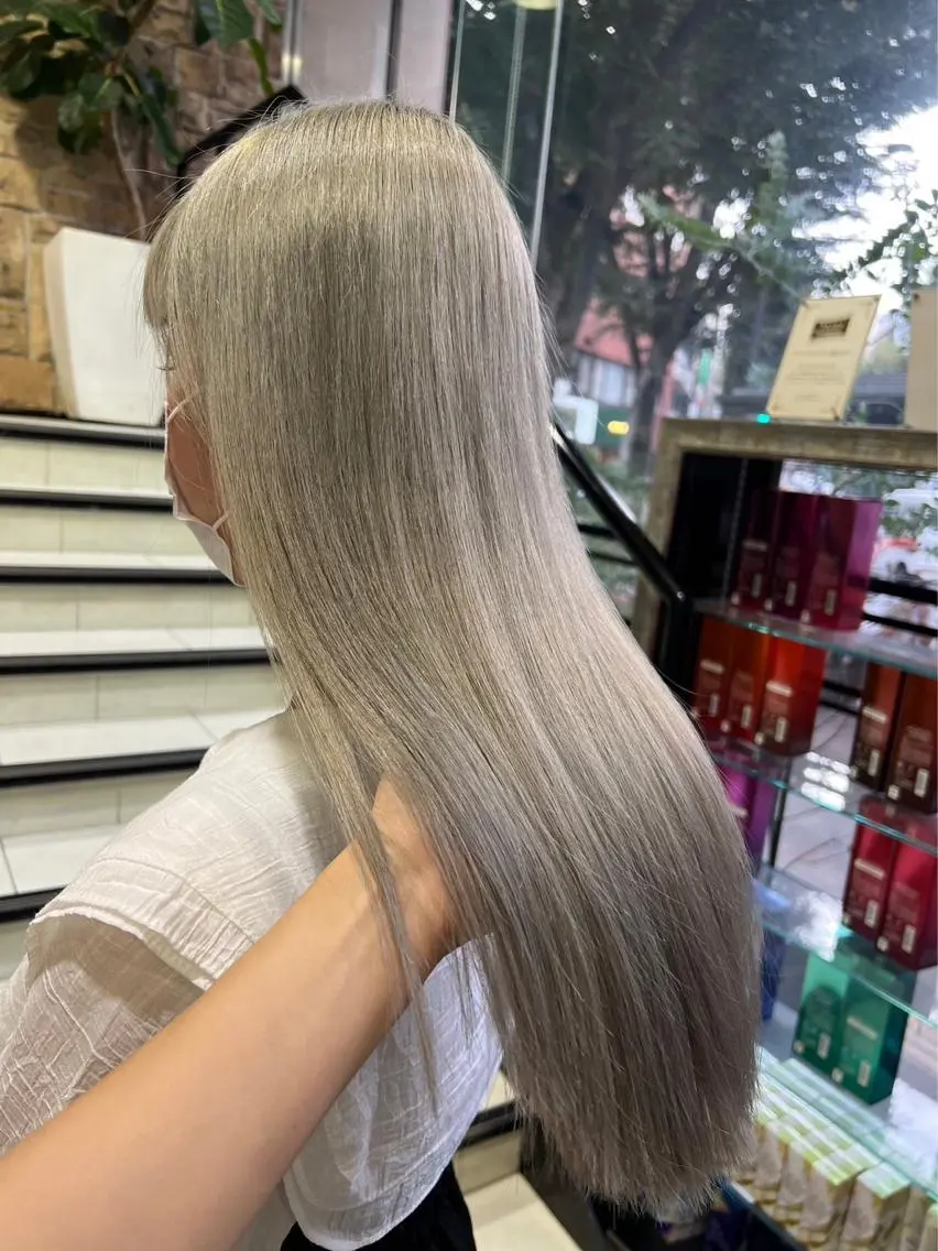 ロング 韓国🩶Y2Kネイル 💫くれはのネイルデザイン