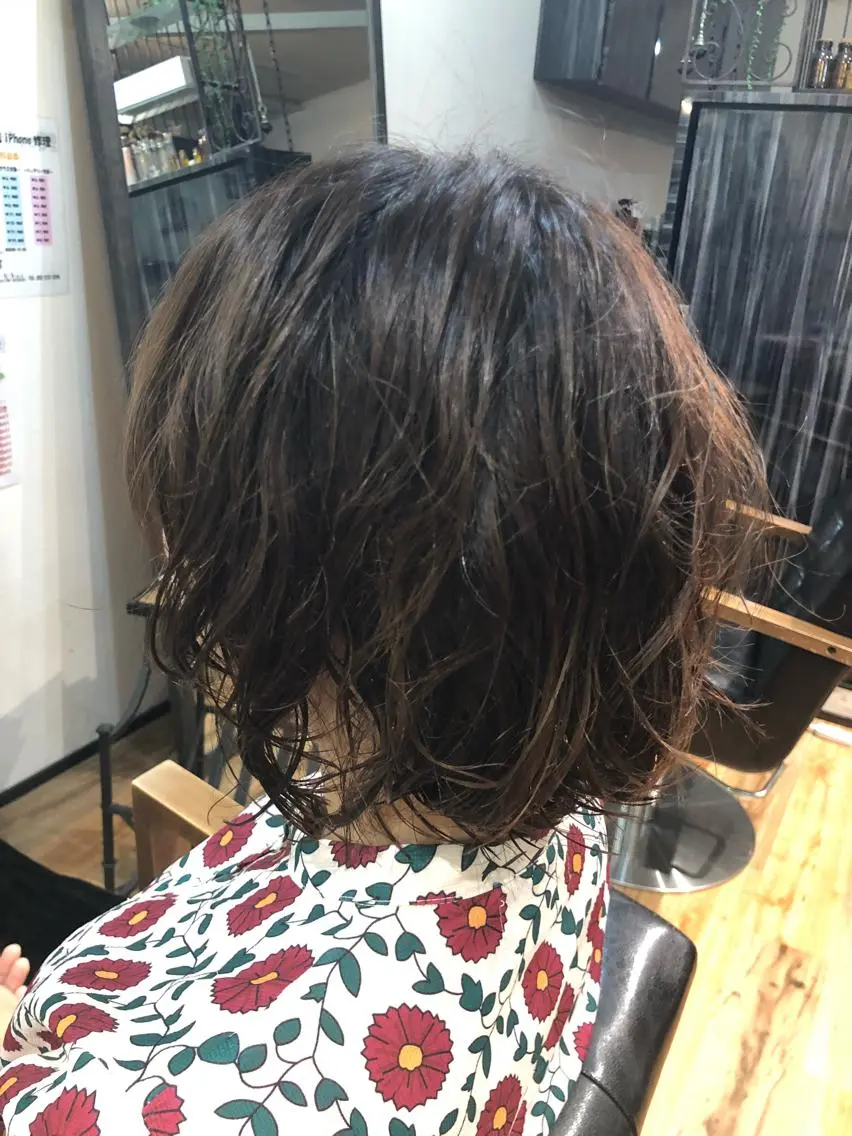 ショート カラー パーマ カット パーマ taishi taishiのヘアスタイル