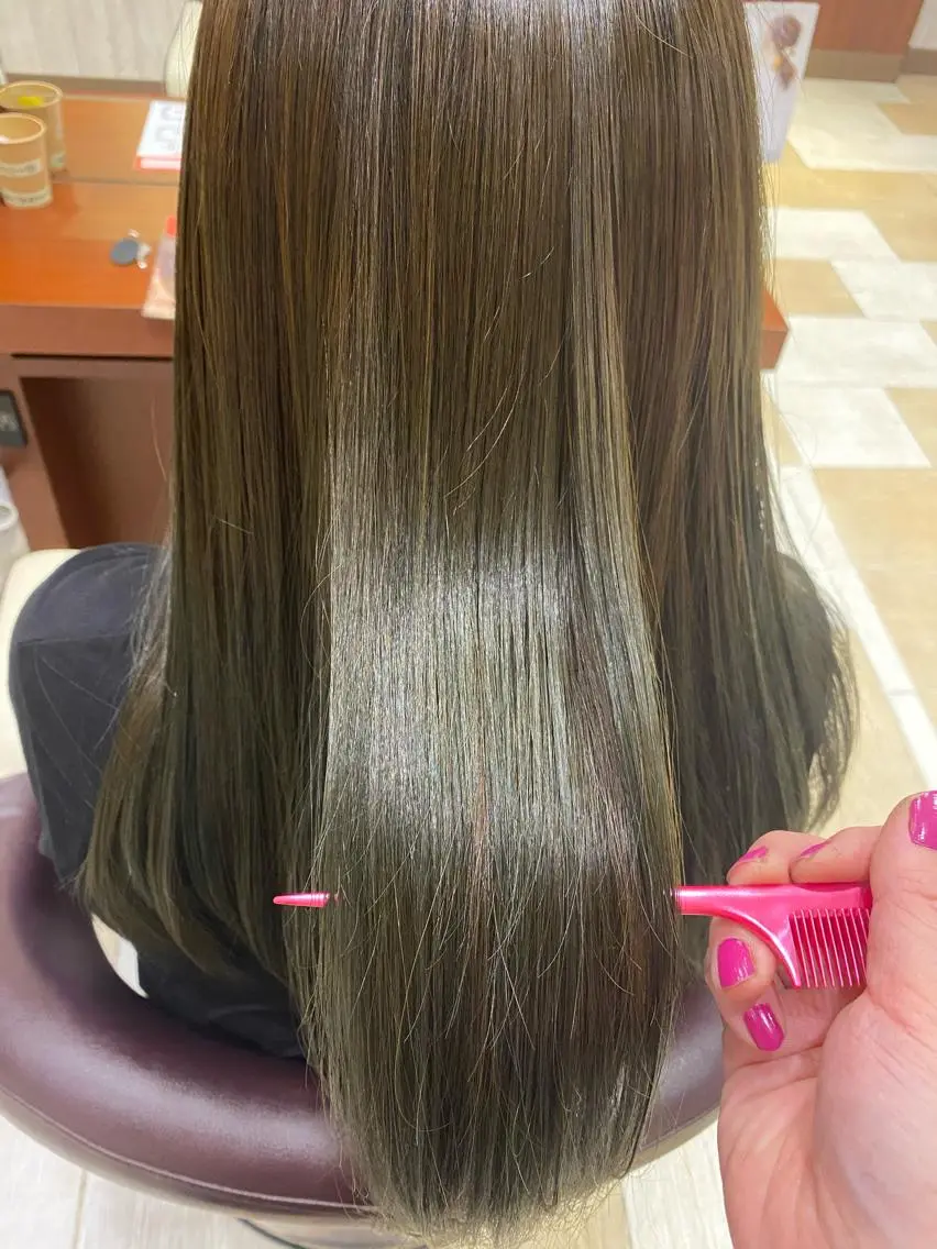 ロング カラー カット ヘアカラー トリートメント 🦋店長🦋 ほんさわ みずきのヘアスタイル