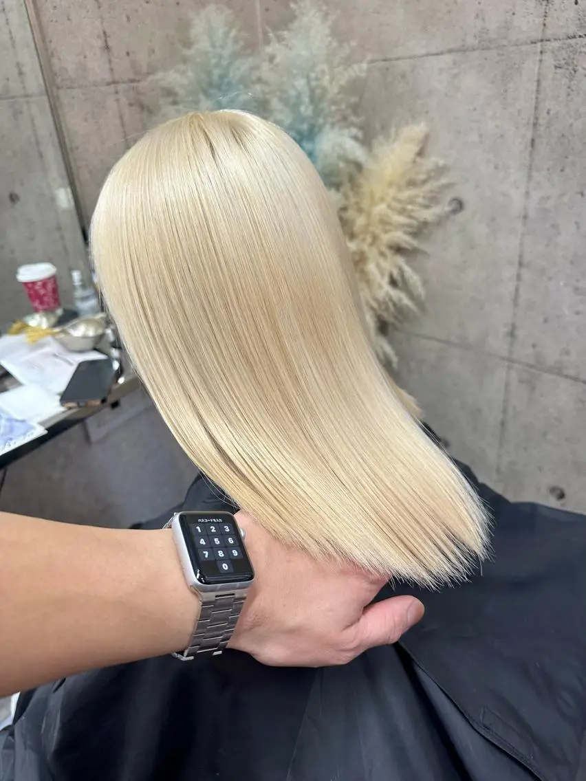 ミディアム カラー ヘアカラー トリートメント ⭕️ダメージレス特化 髪質改善🥇丸山憲人のヘアスタイル