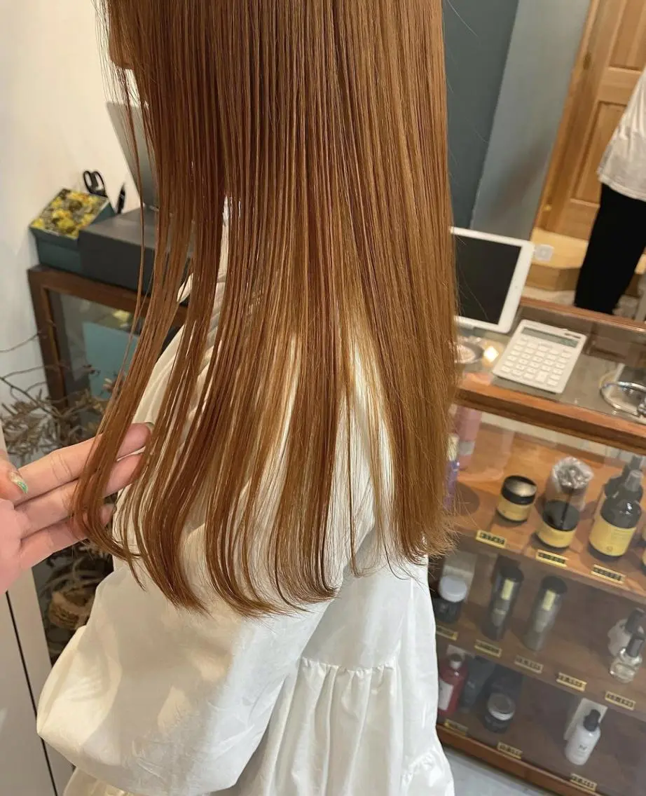 セミロング パーマ カラー セミロングパーマ バレイヤージュ ダブルカラー グラデーションカラー ハイライトカラー カット ヘアカラー トリートメント ヘッドスパ CEINE+ officialのヘアスタイル