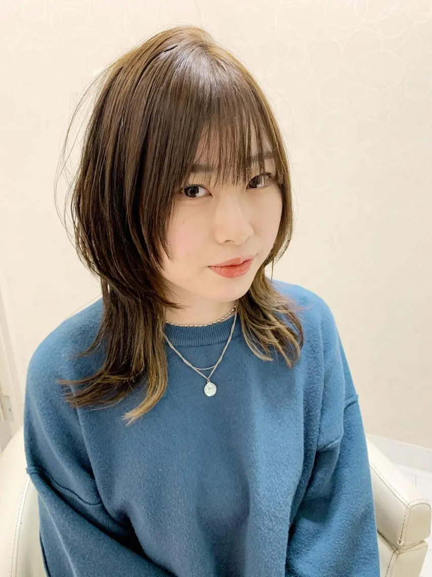ロング カット ヘアカラー トリートメント マルナ本店 ペコのヘアスタイル