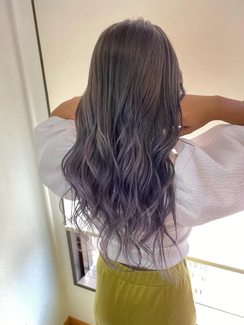 ミディアム カラー ヘアカラー トリートメント ブリーチカラー🫧 森　凪沙のヘアスタイル
