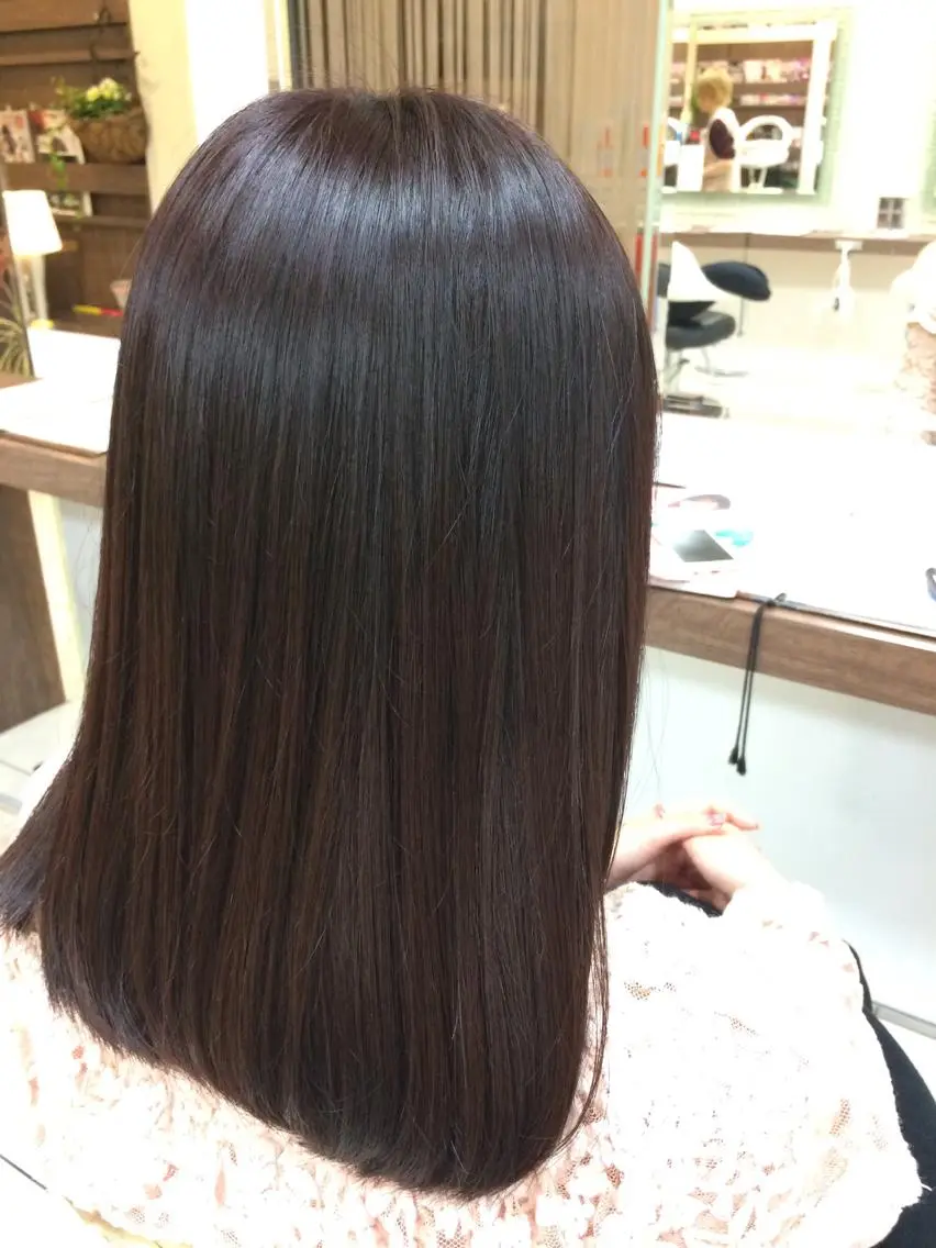 ミディアム 縮毛矯正 🔥店長 原田🔥 Ash日野店のヘアスタイル