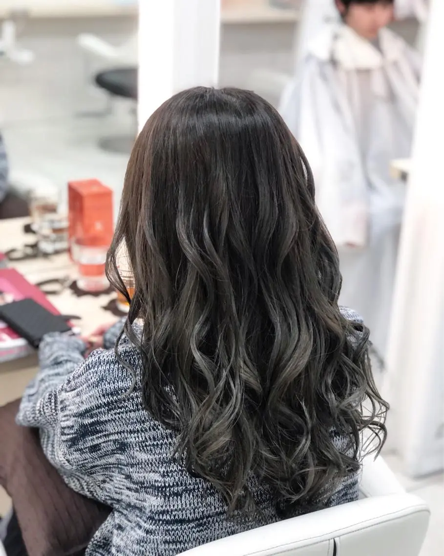 ロング カラー アッシュ 💙髪質改善 💙和田💙のヘアスタイル