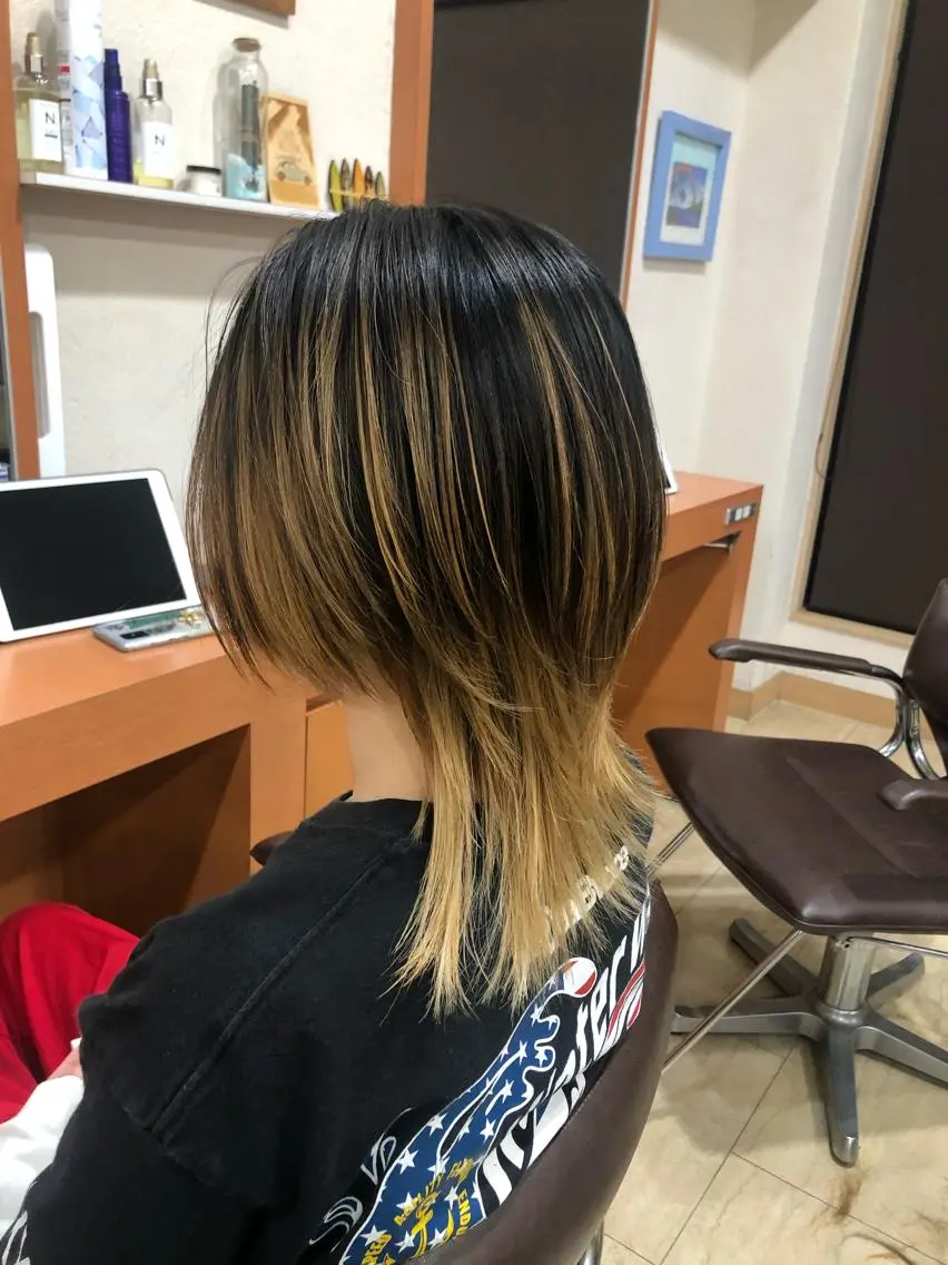 ミディアム ウルフカット カット 仕上がり満足度 No.1池田篤史のヘアスタイル