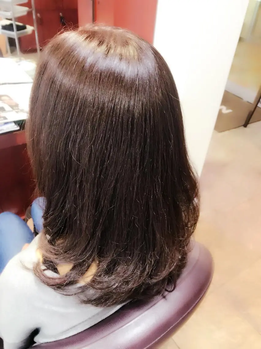 ミディアム カラー ベージュカラー グレージュ トリートメント 嶋村 望美のヘアスタイル