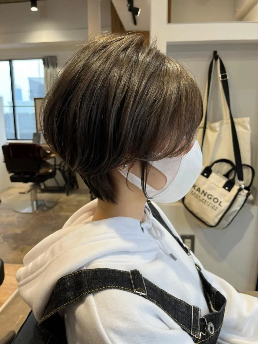 ショート 髪質改善×韓国ヘア 透け感カラーやまたつのヘアスタイル
