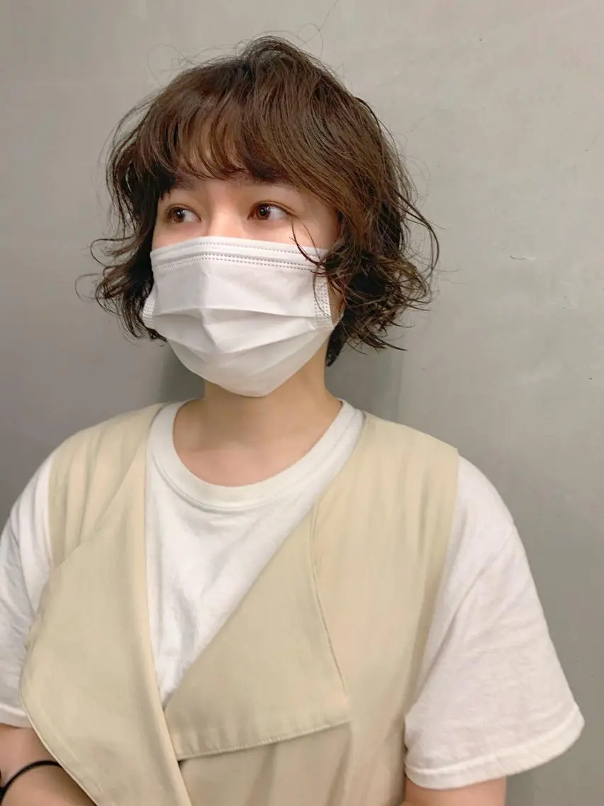 ショート パーマ ショートボブ ボブ ショートヘア sakoda shunkiのヘアスタイル