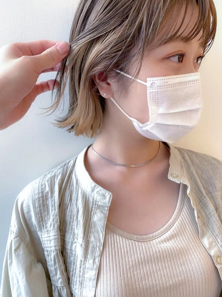ショート カラー ボブ特化美容師/ ボブパーマ/ミツイのヘアスタイル