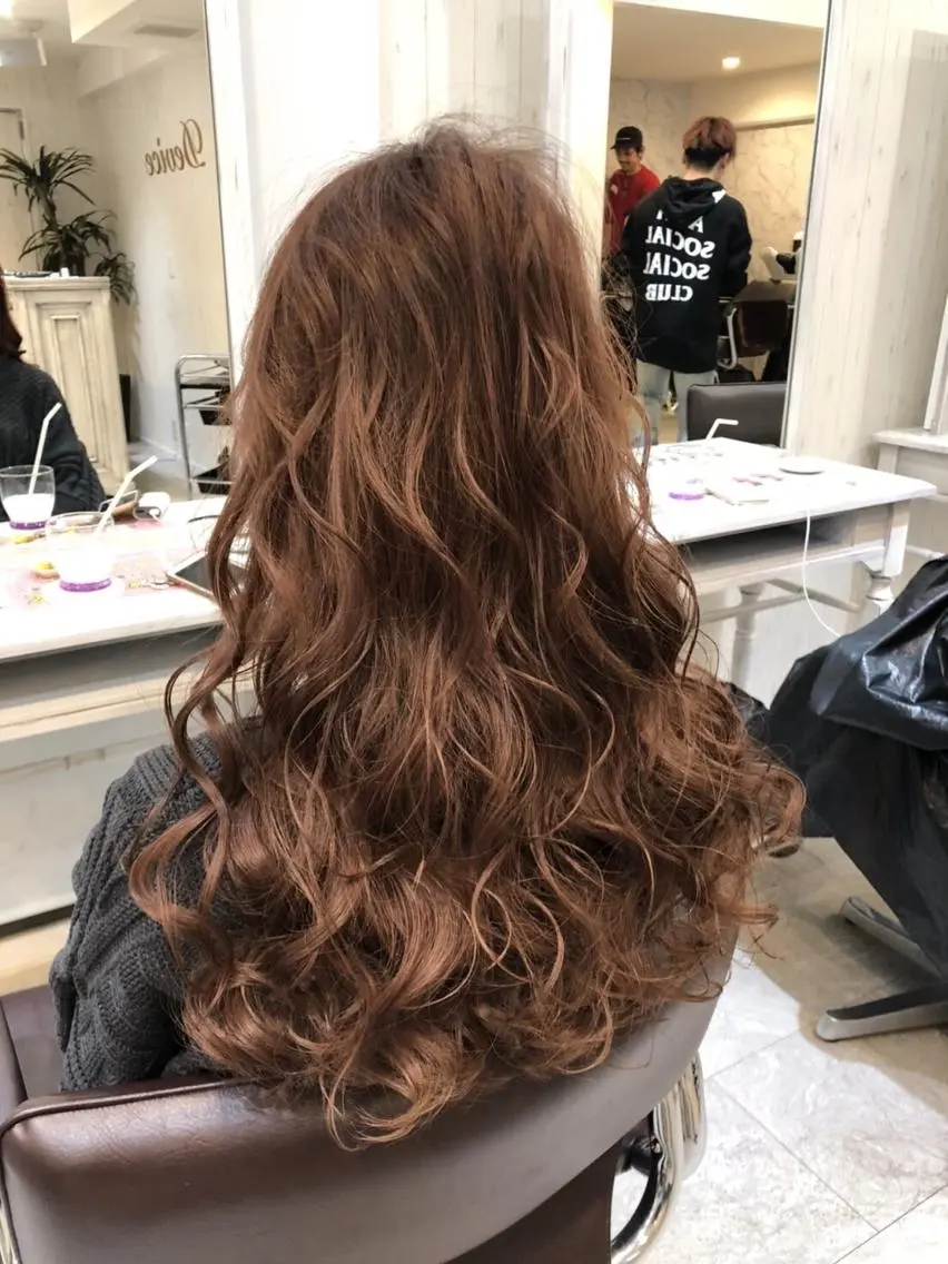 セミロング カラー ヘアアレンジ Device ディバイスのヘアスタイル