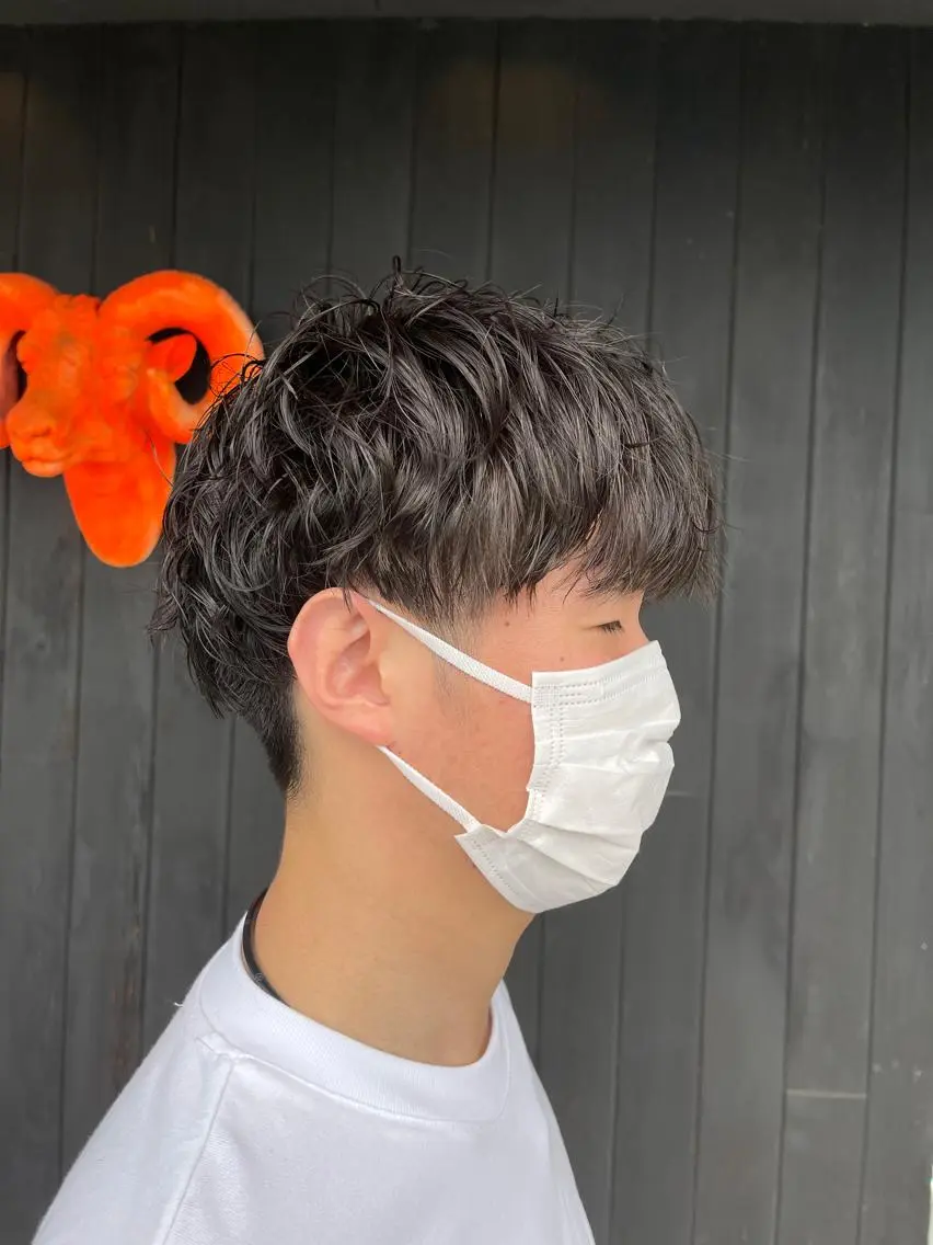メンズ メンズパーマ 三好 達也のヘアスタイル
