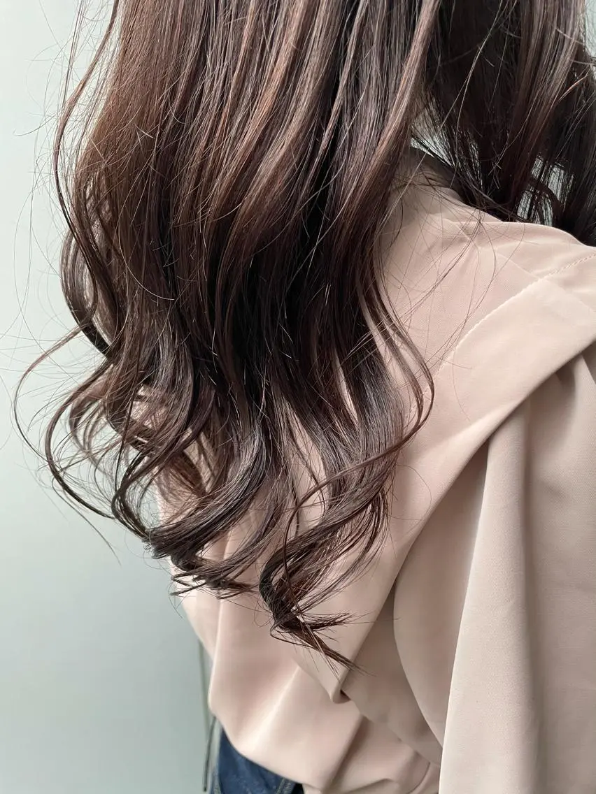 セミロング カラー キッズ ヘアカラー トリートメント オトナヘア🌸 harukaのヘアスタイル