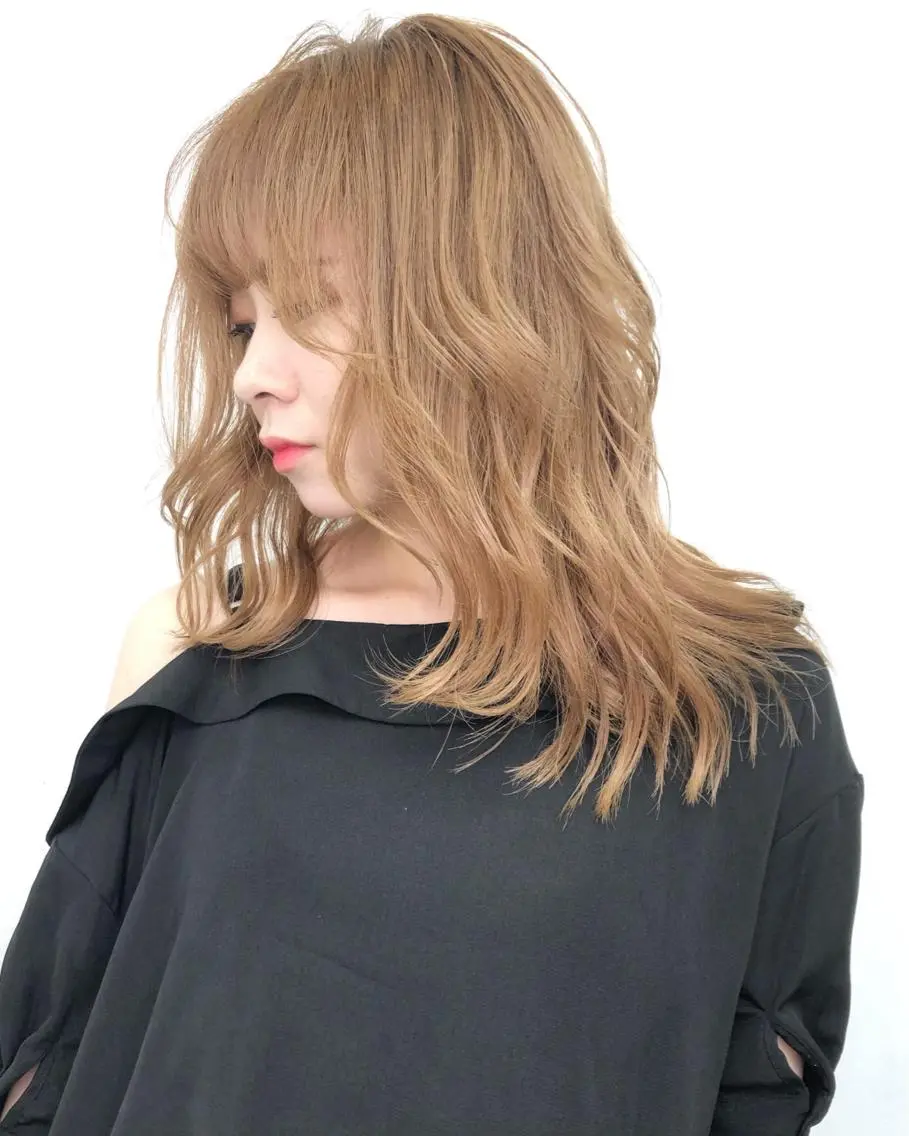 ミディアム カラー メンズ カット ヘアカラー トリートメント ♡MIHO♡ スタイリストのヘアスタイル
