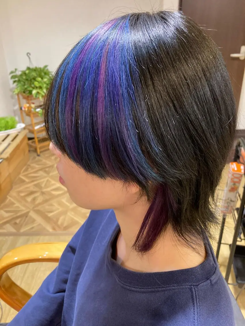 ショート ヘアカラー ルミ エールのヘアスタイル