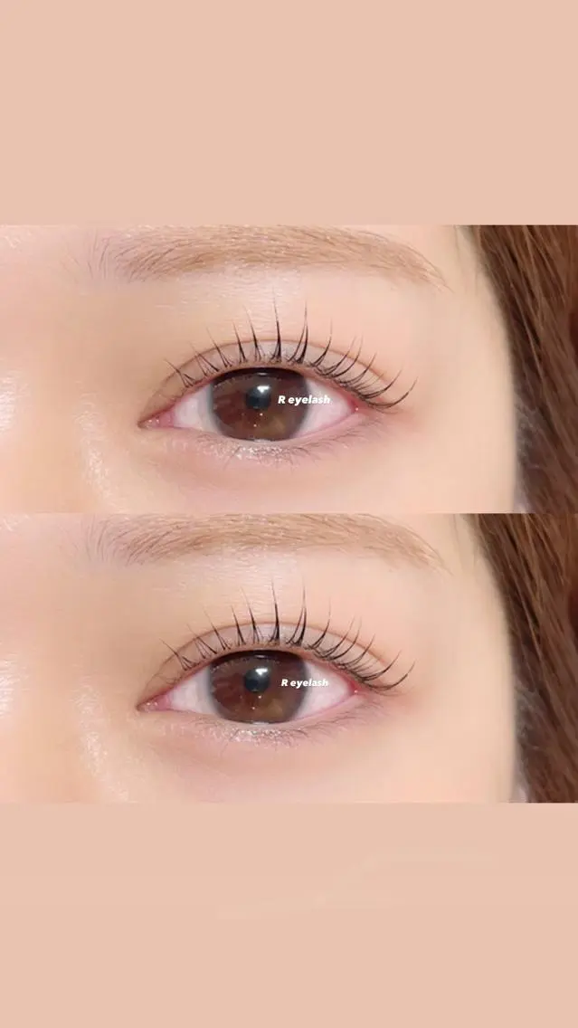 セミロング カラー パーマ ヘアアレンジ メンズ キッズ ネイル マツエク・マツパ アイブロウ ストレートパーマ 𝑹 eyelashのマツエク・マツパデザイン