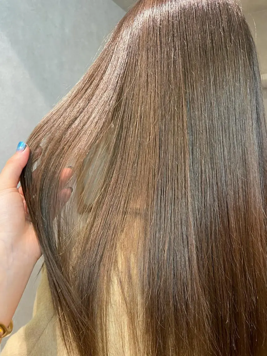 ロング カラー 透明感カラー ダブルカラー ヘアカラー ナチュラル透明感🌱 小山美樹子のヘアスタイル
