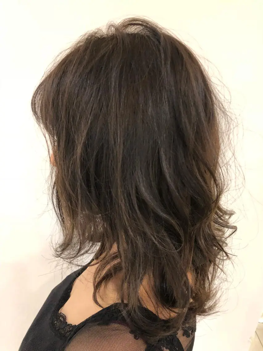 ミディアム カラー ミディアムレイヤー レイヤーカット 似合わせ/代表 髪質改善/山田将大のヘアスタイル