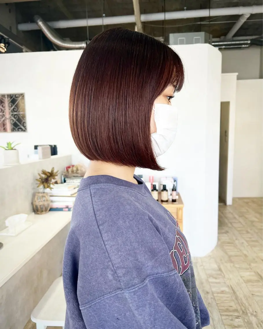 ショート カラー ボブ テトネ タカシのヘアスタイル
