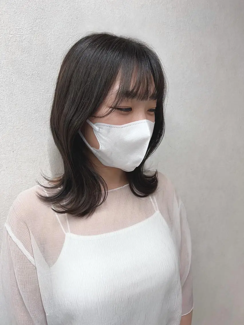 ミディアム SANA推し美容師 CHISA🍒のヘアスタイル