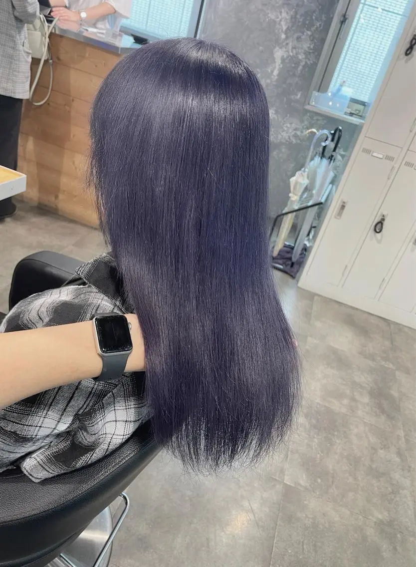 ロング カラー ヘアカラー トリートメント ヘッドスパ ヘアセット ベージュカラー💖 やすひろのヘアスタイル