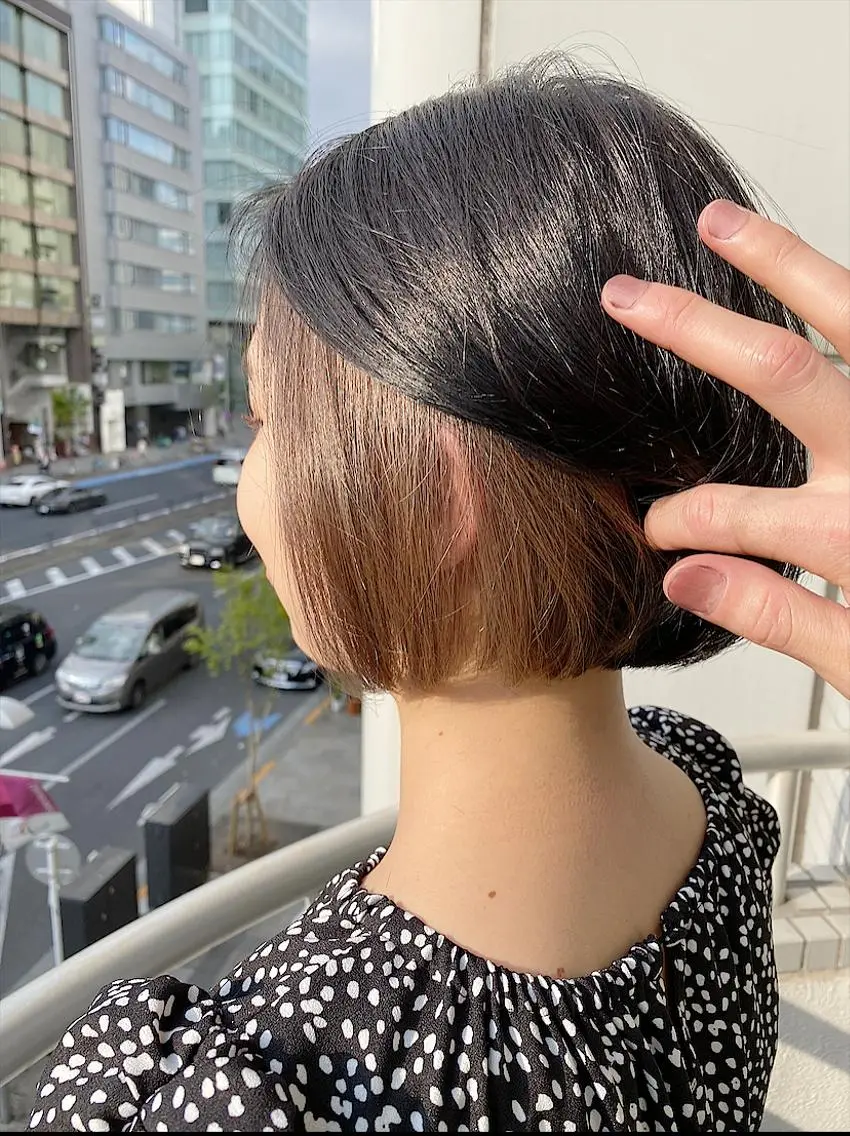 ショート カラー ブリーチ koheiのヘアスタイル