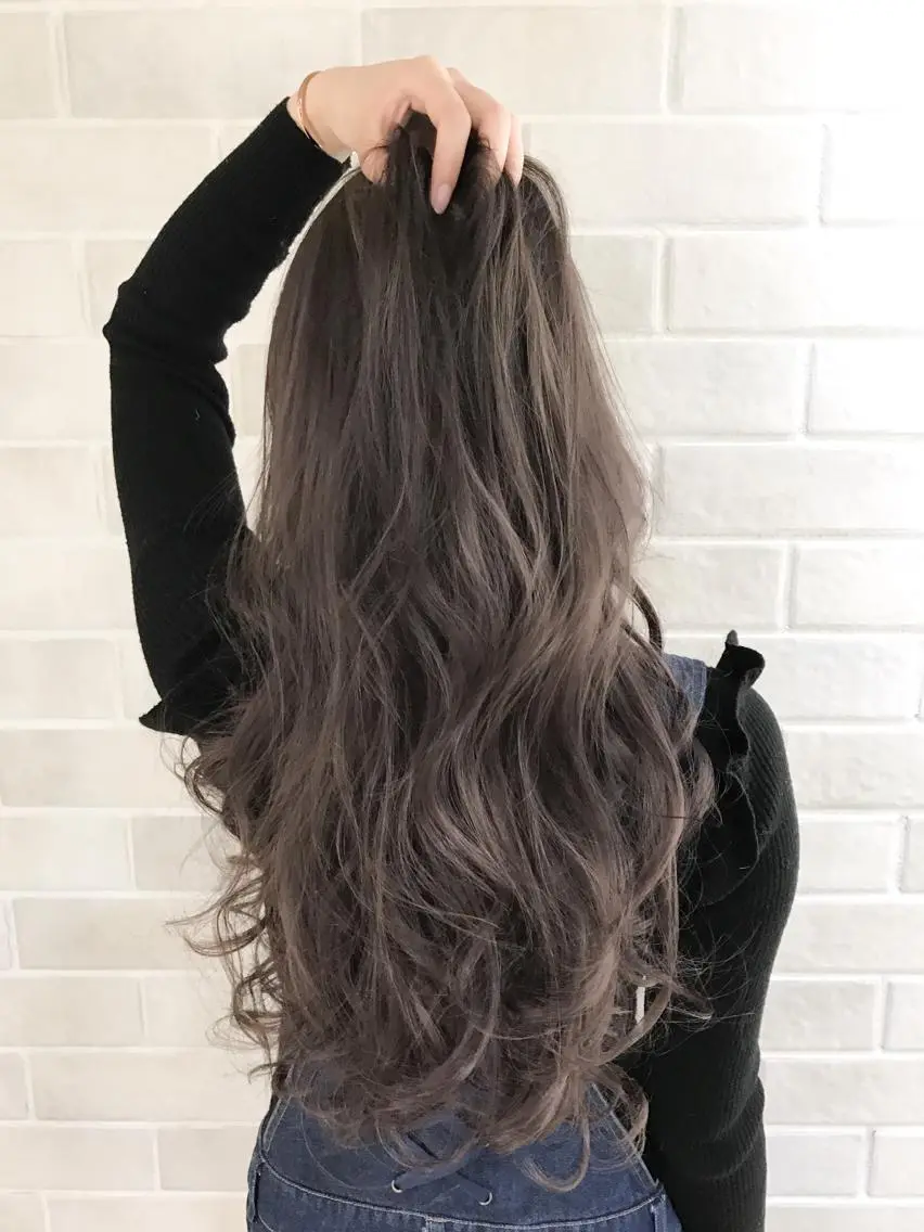 ロング カラー グレージュ ハイライトカラー ハイライト ✂︎マンツーマン施術 ａｙｅ✂︎のヘアスタイル