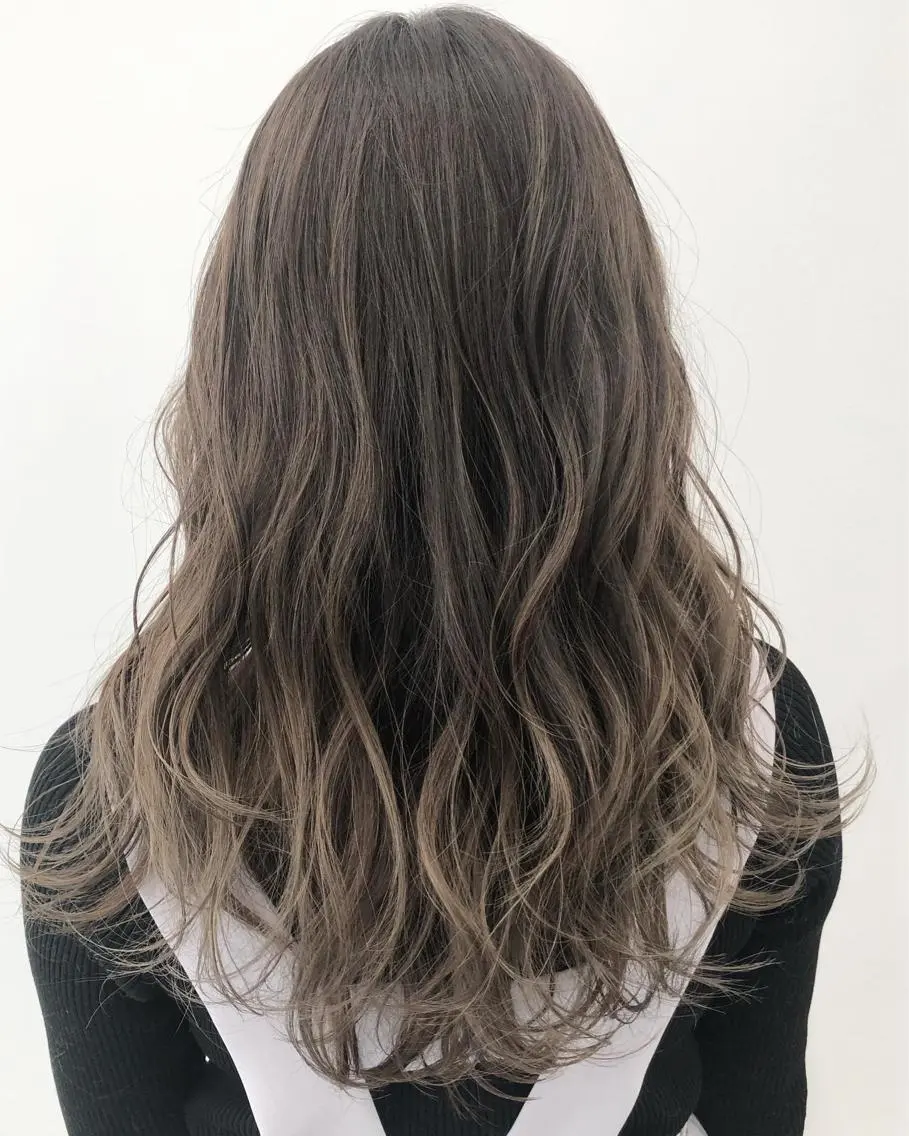 ロング カラー パーマ ヘアアレンジ 【公式】amble luxe池袋東口🩷のヘアスタイル