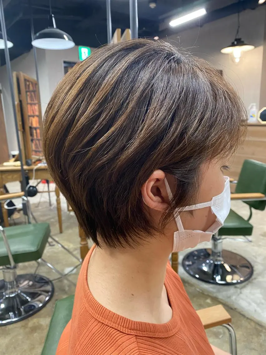 ショート ショートヘア 米林 遼のヘアスタイル